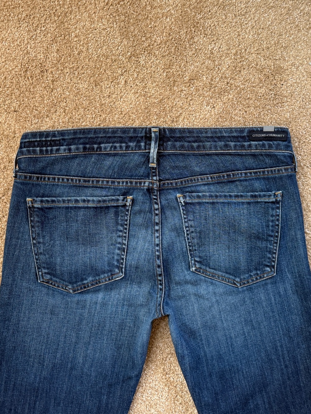 Citizens of Humanity Racer Y2K Low Rise Skinny Jeans 29 Slash Wash USA - Picture 5 of 16